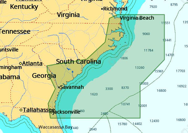 C-map M-na-d942 4d Local Norfolk To Jacksonville - C-Map