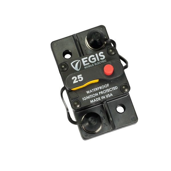 Egis 285-series 25 Amp Circuit Breaker Surface Mount - Egis Mobile Electronics