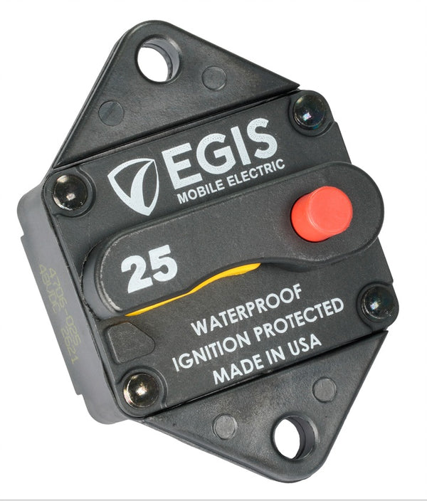 Egis 285-series 25 Amp Circuit Breaker Panel Mount - Egis Mobile Electronics