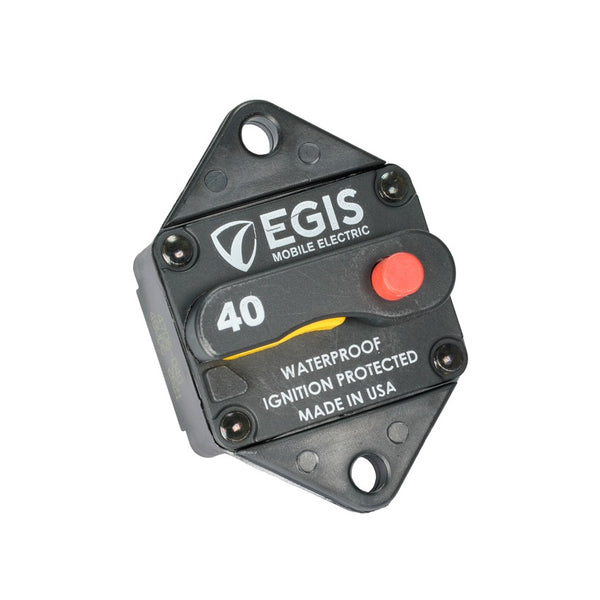 Egis 285-series 40 Amp Circuit Breaker Panel Mount - Egis Mobile Electronics