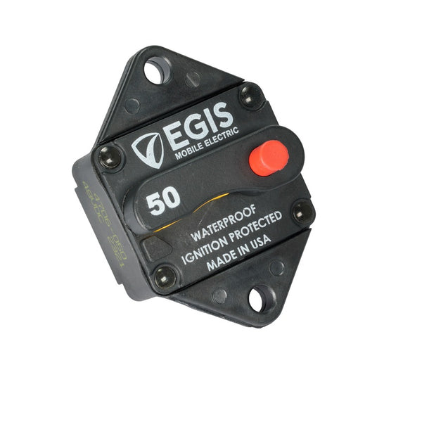 Egis 285-series 50 Amp Circuit Breaker Panel Mount - Egis Mobile Electronics