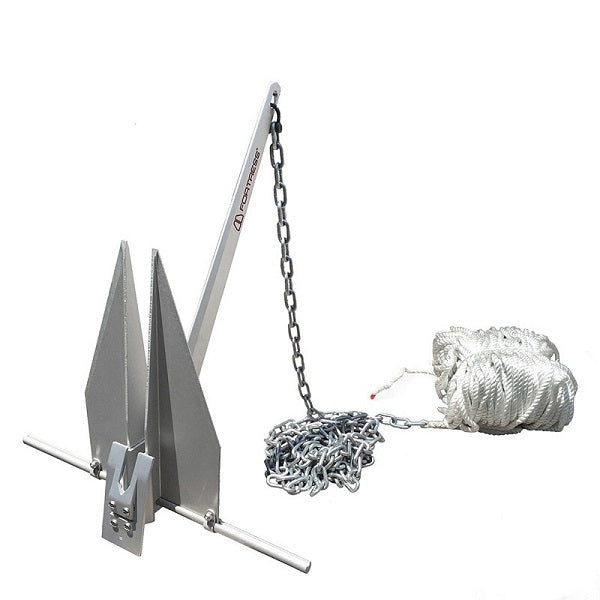 Fortress Fx-7 4lb Anchor Anchoring System 250' 3/8"" Line, 15' 1/4"" G30 - Sea Supply Hub