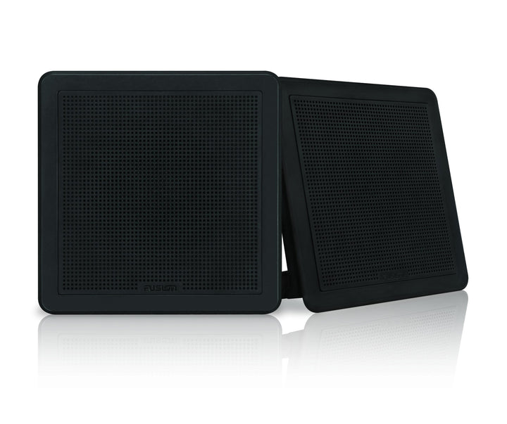 Fusion Fm-f65sb 6"" Black Square Flush Mount Speakers - Sea Supply Hub