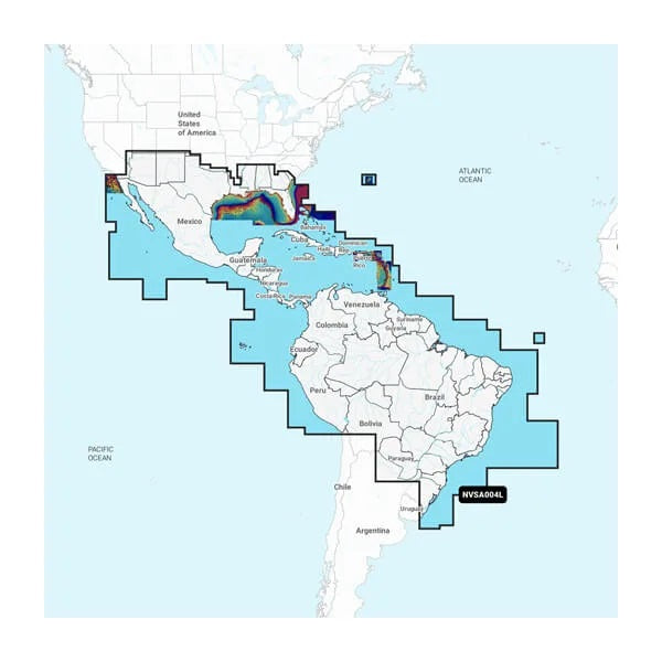 Garmin Nvsa004l Navionics+ Vision+ Mexico To Brazil Microsd - Garmin