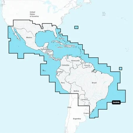 Garmin Nssa004l Navionics+ Mexico To Brazil Microsd - Garmin