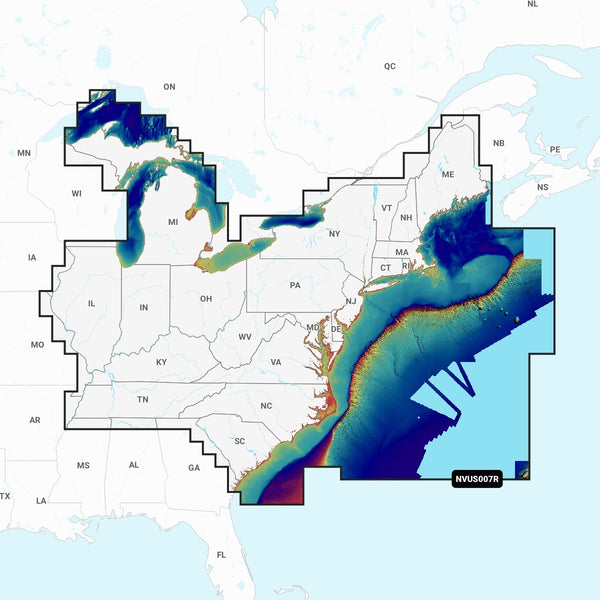 Garmin Nvus007r Navionics+ Vision+ U.s. East Microsd - Garmin