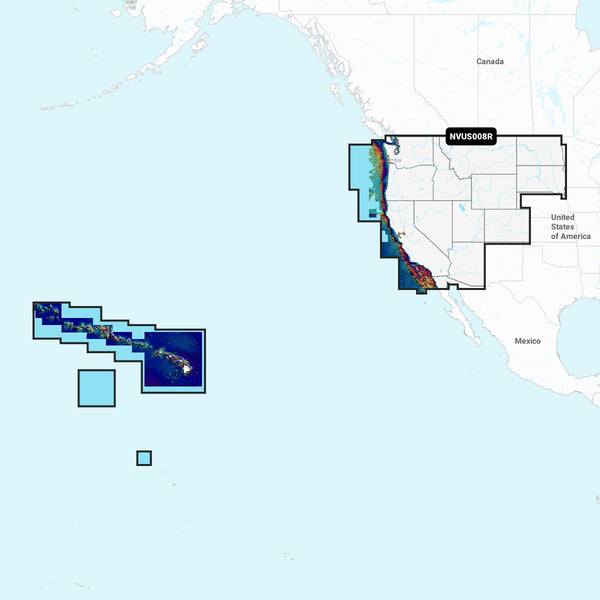 Garmin Nvus008r Navionics+ Vision+ U.s. West Microsd - Garmin