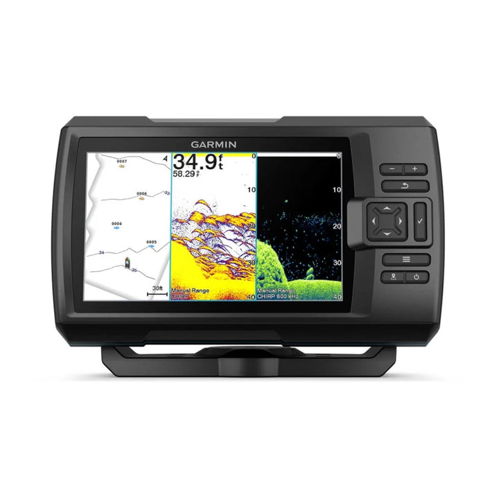 Garmin Striker Vivid 7cv Reman Fishfinder Gps Track Plotter With Gt20 - Garmin