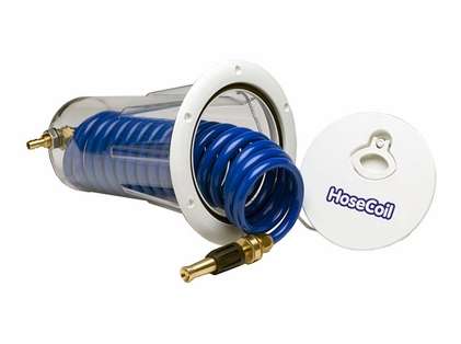 Hosecoil Flush Mount Enclosure With 15' 3/8"" Hose - Hose Coil