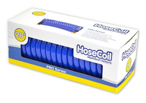 Hosecoil Pro 20' 1/2"" Hose With Flex Relief - Hose Coil