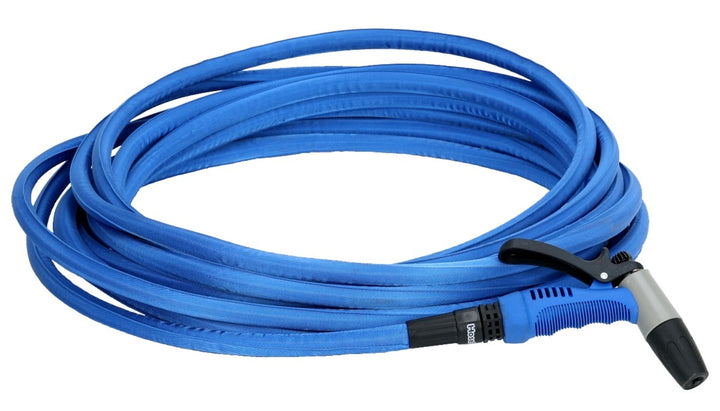 Hosecoil 25' Blue Flexible Hose Kit With Rubber Tip Nozzle - Hose Coil