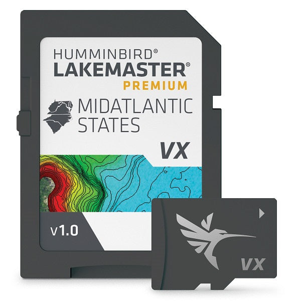 Humminbird Lakemaster Vx Premium Mid-atlantic States Microsd - Humminbird