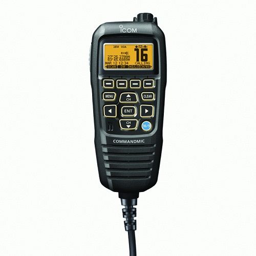 Icom Hm195b Command Mic Iv Black Second Station - Sea Supply Hub