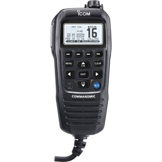 Icom Hm195gb Command Mic Iv Black Second Station - Sea Supply Hub