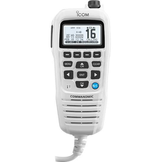 Icom Hm195gw Command Mic Iv White Second Station - Sea Supply Hub