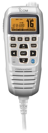 Icom Hm195sw Command Mic Iv Super White Second Station - Sea Supply Hub