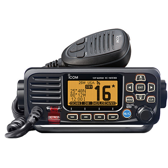 Icom M330g Black Vhf With Gps - Sea Supply Hub