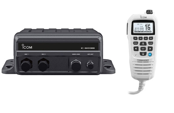 Icom M410bb Black Box Vhf With Hm195gw White - Sea Supply Hub