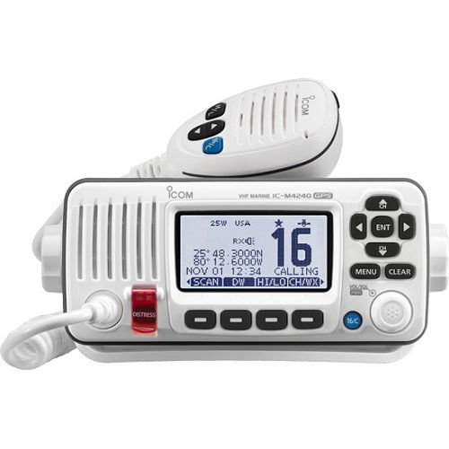 Icom M424g White Vhf Radio Class D Dsc Built-in Gps - Sea Supply Hub