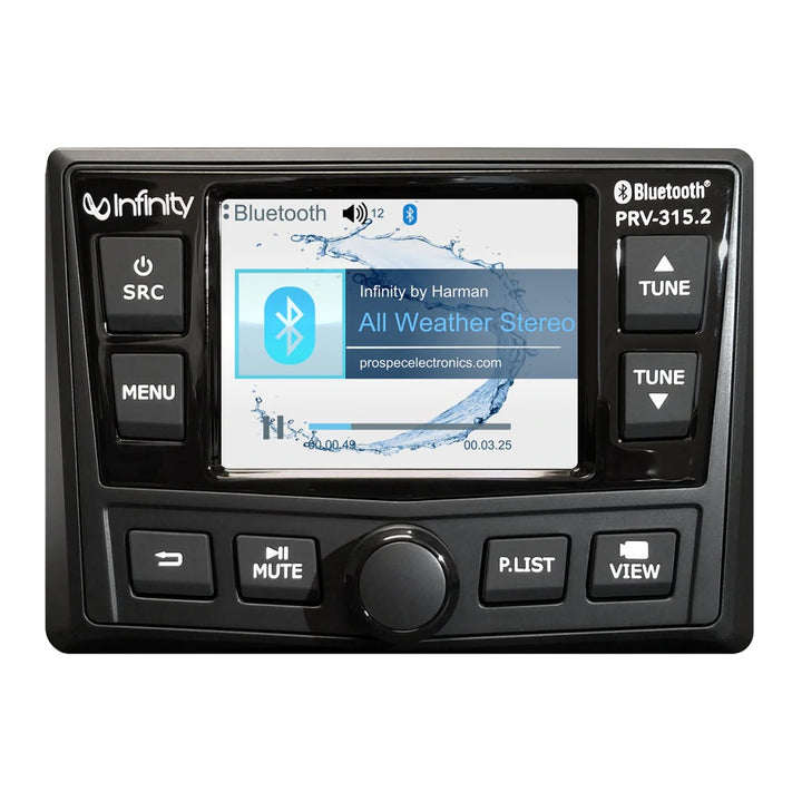 Infinity Prv315.2 Am/fm Stereo Bluetooth 4 X 50 Watts - Sea Supply Hub