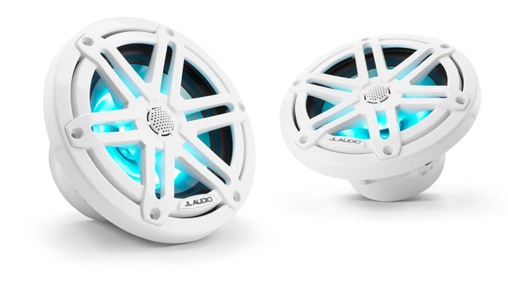 Jl Audio M3 6.5in Coaxial Speakers White Sport Grille With Rgb Led - JL Audio