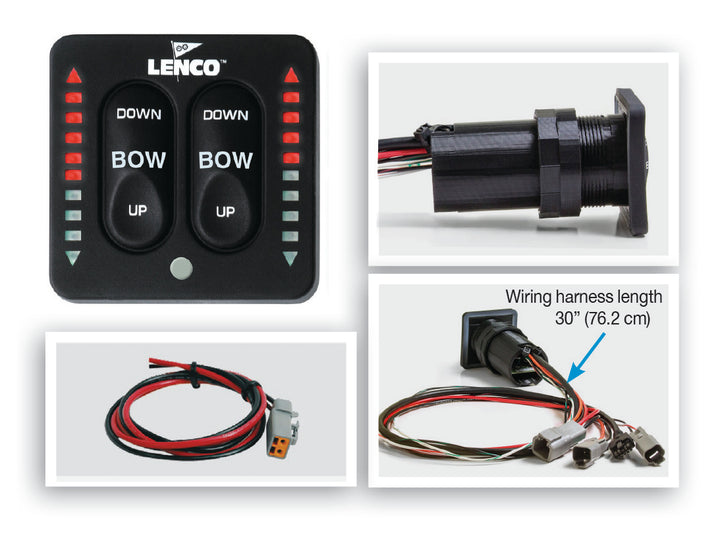 Lenco Led Integrated Indicator Switch With Pigtail For Single Actuator Systems - Lenco Marine