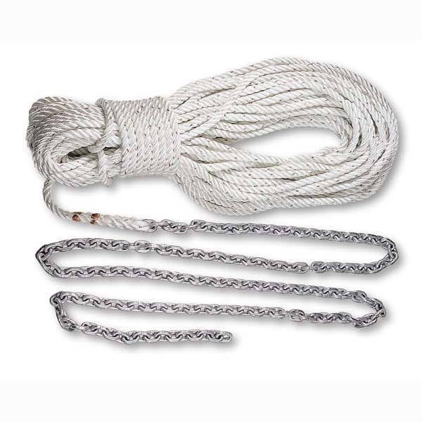 Lewmar 5' 1/4"" G4 Chain W/100' 1/2"" Rope - Sea Supply Hub