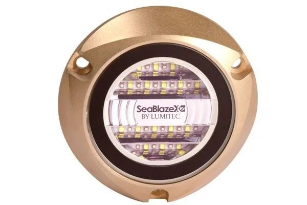 Lumitec Seablaze X2 Dual Color Blue/white Led Surface Mount Bronze Housing 12/24v - Sea Supply Hub