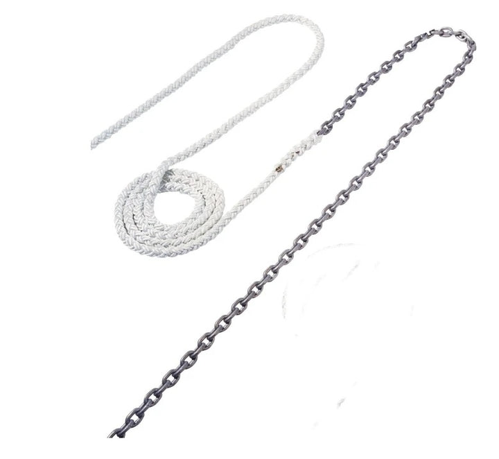 Maxwell 15' Of 1/4"" Ht Chain Splice To 150' Of 1/2"" Nylon Brait Line - Sea Supply Hub