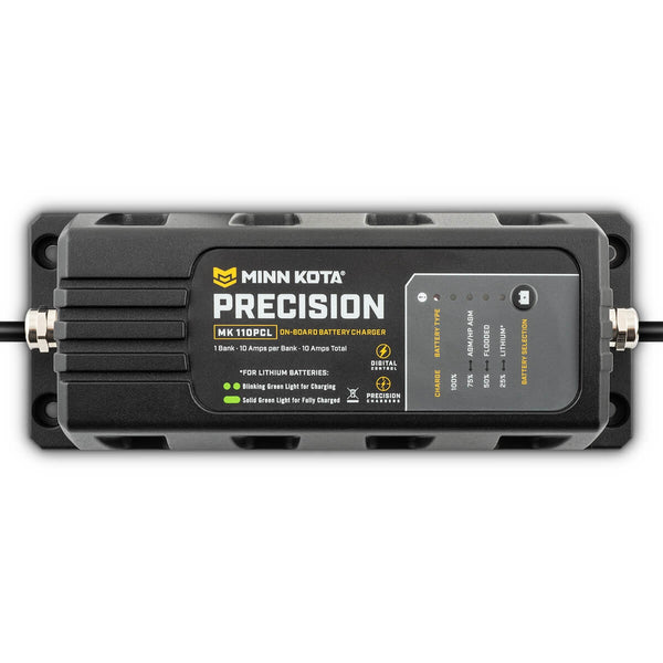 Minn Kota Mk110pcl Precision Charger 1 Bank 10 Amps