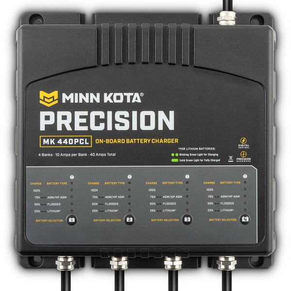 Minn Kota Mk440pcl Precision Charger 4 Bank 10 Amps - Sea Supply Hub