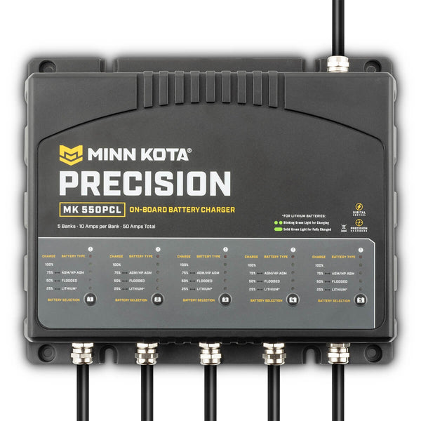 Minn Kota Mk550pcl Precision Charger 5 Bank 10 Amps - Sea Supply Hub