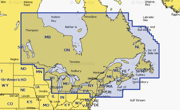 Navionics Platinum+ Npus012r Canada, East And Great Lakes Microsd - Navionics