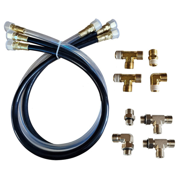 Octopus 30"" Hose & Fitting Kit Includes Orb & Npt Helm Fittings - Sea Supply Hub