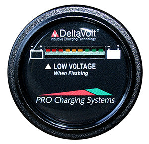 Pro Charging Eagle Performance Battery Fuel Gauge 48v Round - Pro Charging Systems