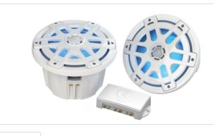 Polyplanar Ma-oc8 8"" Speaker Waterproof 500 Watts/pair Led Lighting - Sea Supply Hub