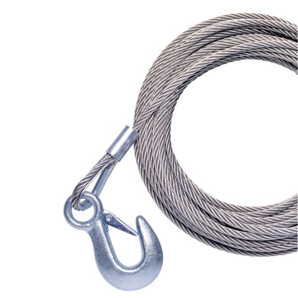 Powerwinch 40' X 7/32"" Cable Galvanized With Hook - Sea Supply Hub