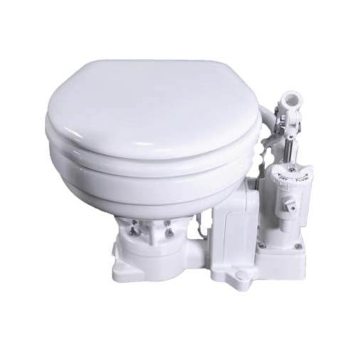 Raritan Ph Powerflush Manual Toilet Marine Size Bowl 12v - Raritan Eng.