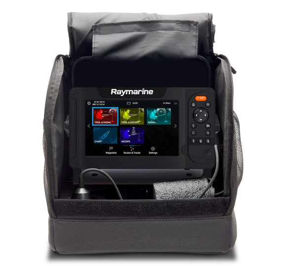 Raymarine Element Ice Fishing Bag, Battery, Charger, Mount Transducer And Float - Sea Supply Hub