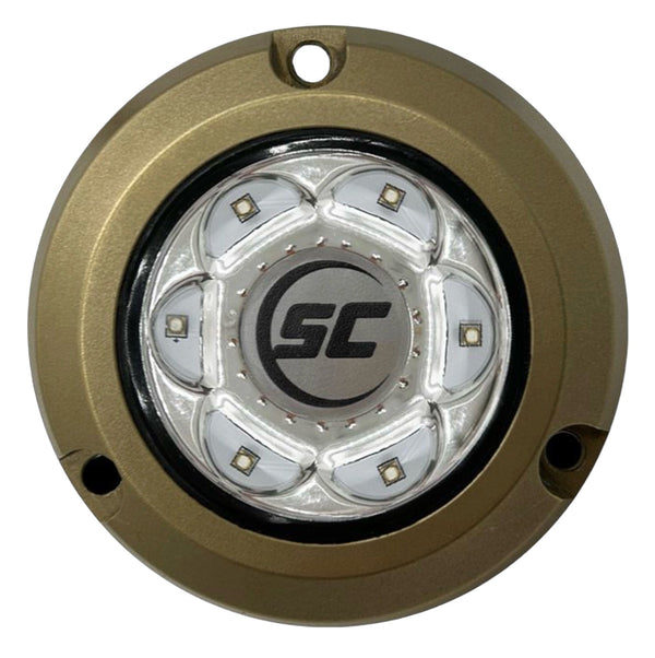 Shadow Caster Sc2 Underwater Led Light Great White 12v Bronze Surface Mount - Shadow Caster