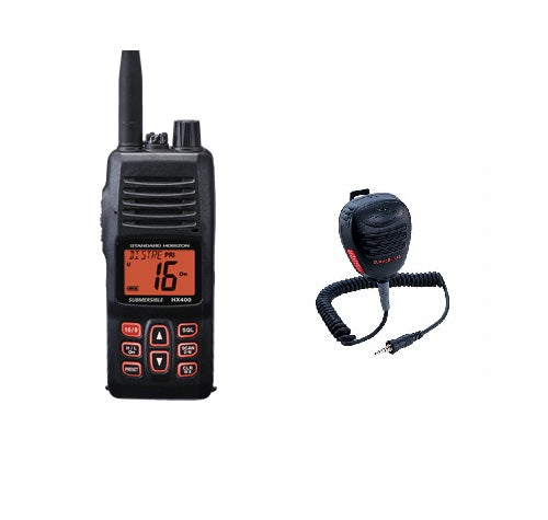 Standard Hx400 5w Handheld Vhf With Cmp460 Speaker Microphone - Sea Supply Hub