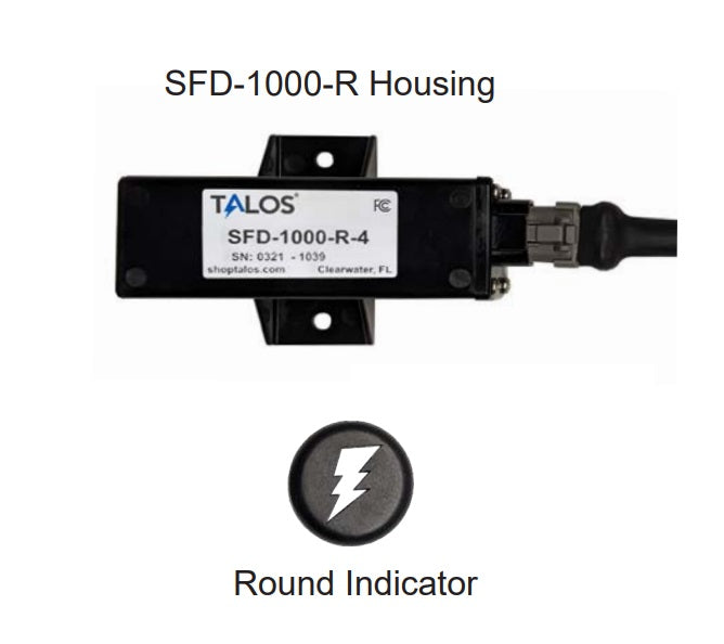 Talos Sfd1000r Black Round Flush Mount Lightning Detector With 10ft Cable - Sea Supply Hub