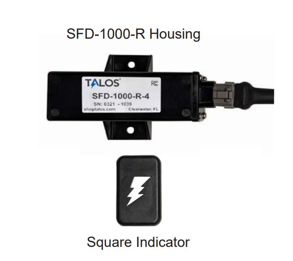 Talos Sfd1000r Black Rectangular Lightning Detector With 10ft Cable - Sea Supply Hub