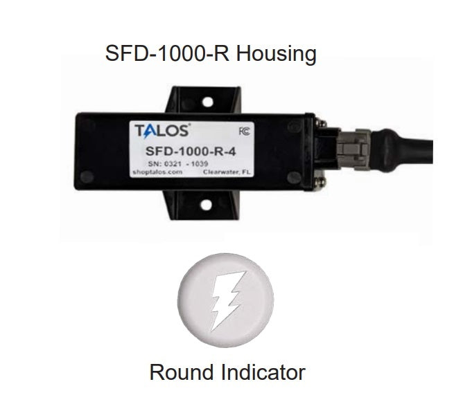 Talos Sfd1000r White Round Flush Mount Lightning Detector With 3ft Cable - Sea Supply Hub