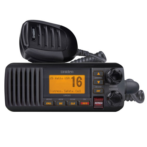 Uniden Um385bk Black Vhf Class D Dsc 25 Watt - Sea Supply Hub