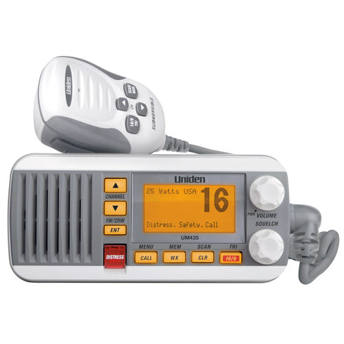 Uniden Um435 White Vhf Class D Dsc 25 Watt - Sea Supply Hub